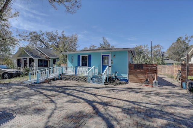 view of front of home