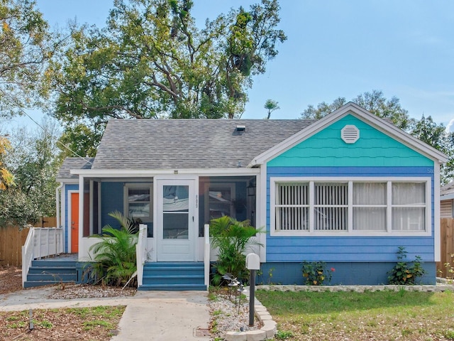 view of bungalow-style home