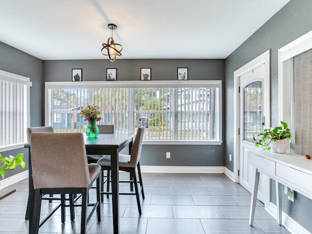 view of dining area