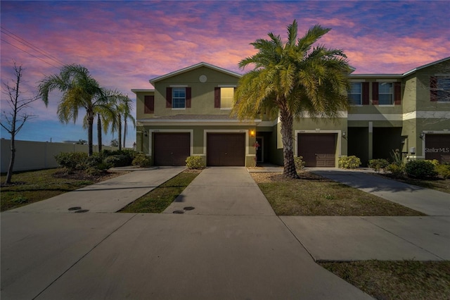 view of front of house featuring a garage