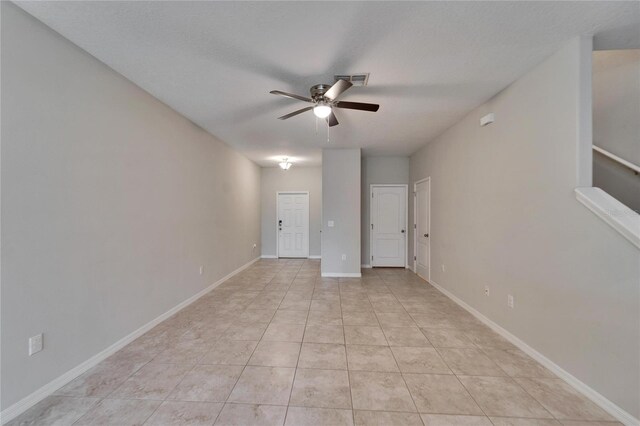 12973 Dream Catcher Way, Riverview, FL 33579 - tiled spare room with ceiling fan and a textured ceiling