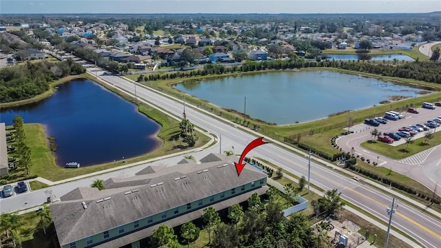 12973 Dream Catcher Way, Riverview, FL 33579 - aerial view with a water view