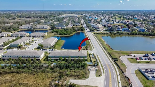 12973 Dream Catcher Way, Riverview, FL 33579 - drone / aerial view featuring a water view