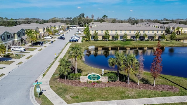 12973 Dream Catcher Way, Riverview, FL 33579 - aerial view with a water view