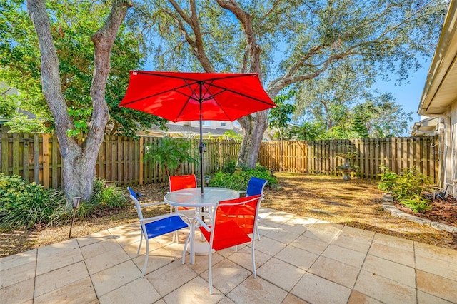 view of patio