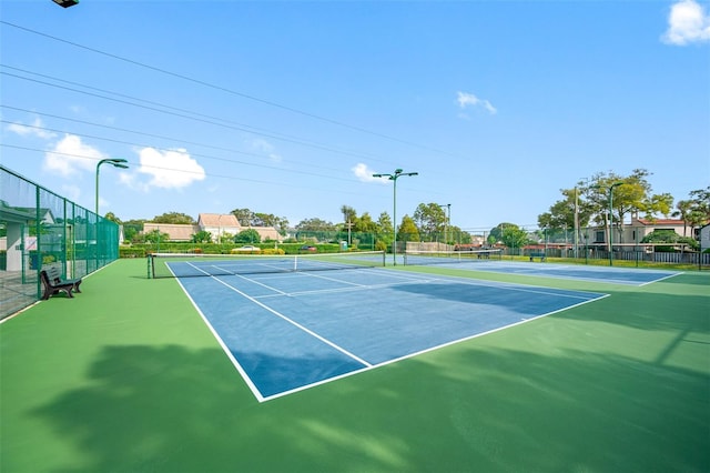 view of tennis court