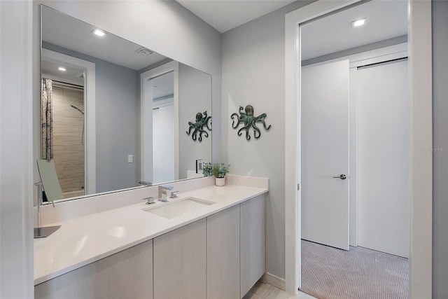 bathroom featuring vanity