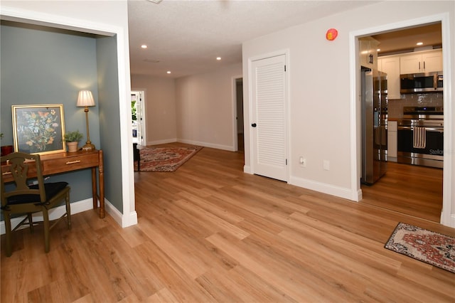 interior space featuring light hardwood / wood-style floors