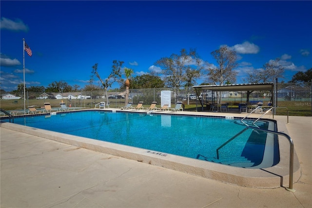 view of pool