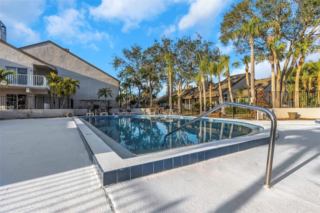 view of pool with a patio