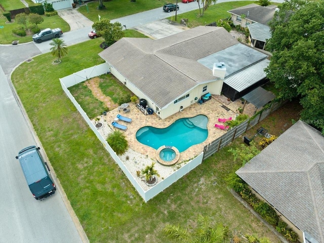 birds eye view of property