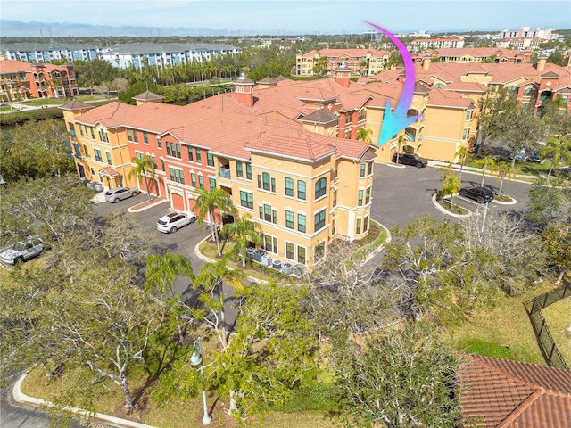 drone / aerial view featuring a residential view