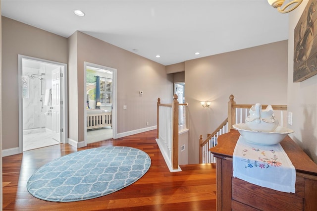 1881 Riveredge Dr, Tarpon Springs, FL 34689 - entryway featuring wood finished floors, healthy amount of natural light, baseboards, and recessed lighting