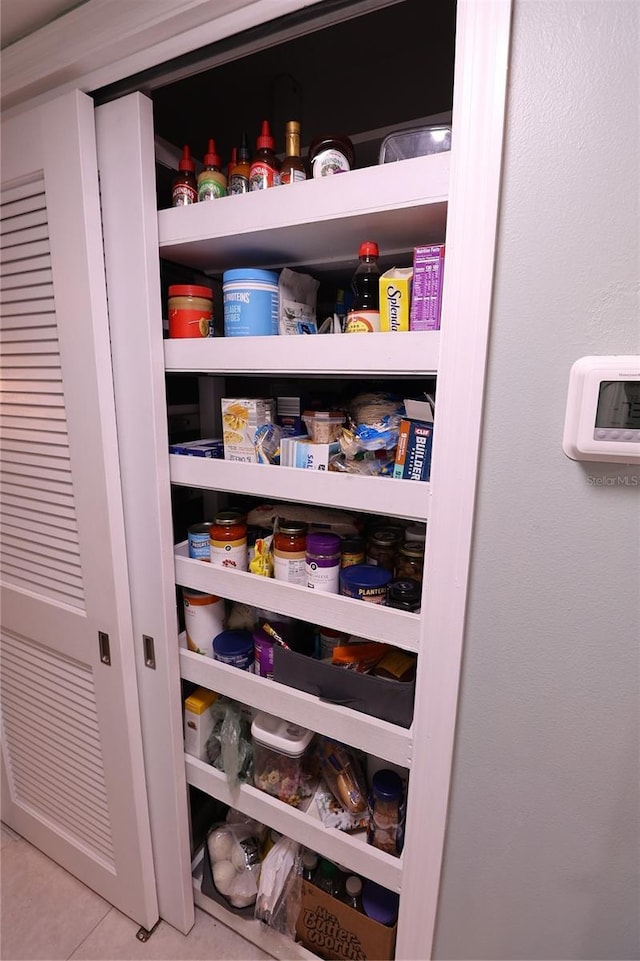 view of pantry