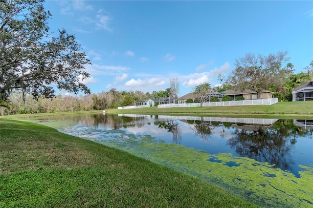 view of water feature