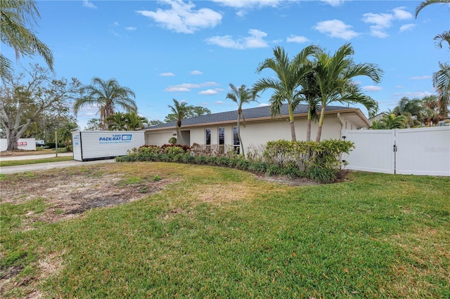 exterior space featuring a yard