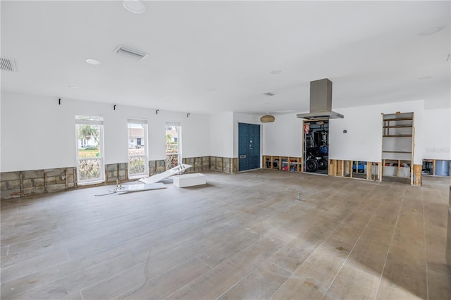 interior space featuring light hardwood / wood-style flooring