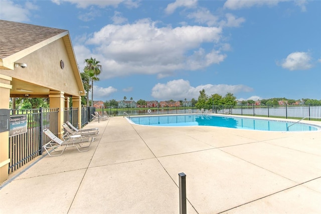 view of pool with a patio