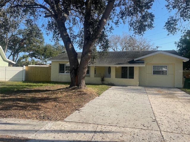 view of ranch-style home