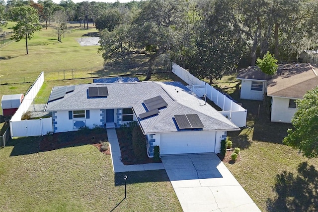 birds eye view of property