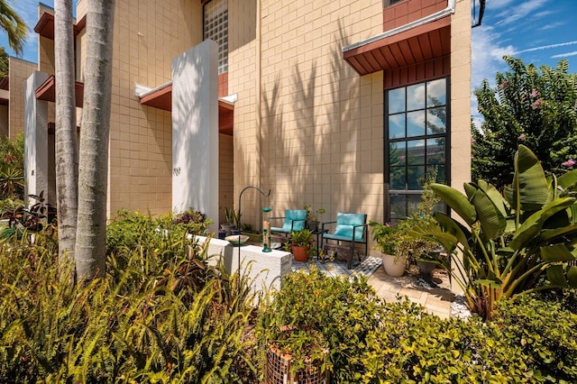 view of home's exterior featuring a patio