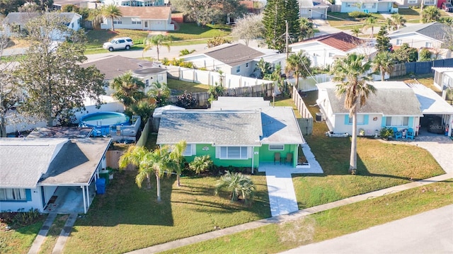 birds eye view of property