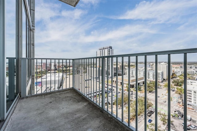 view of balcony