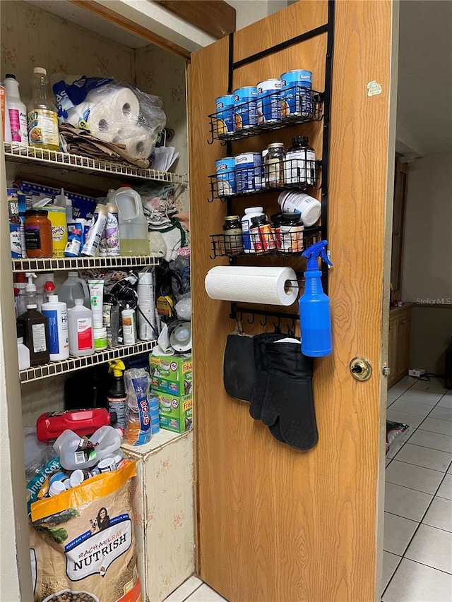 view of pantry