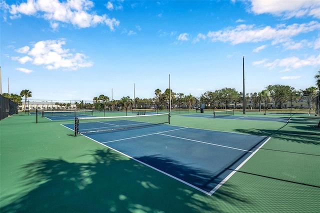 view of tennis court