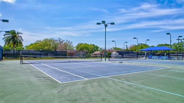 view of tennis court