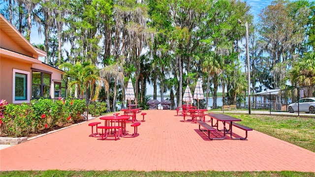 view of home's community featuring a patio