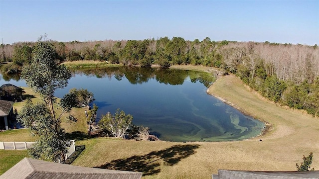 view of water feature