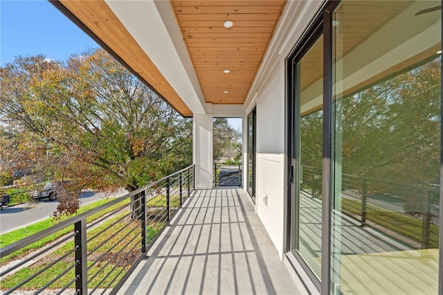 view of balcony