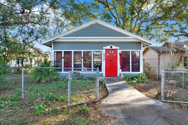 view of bungalow-style house