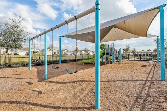 view of play area