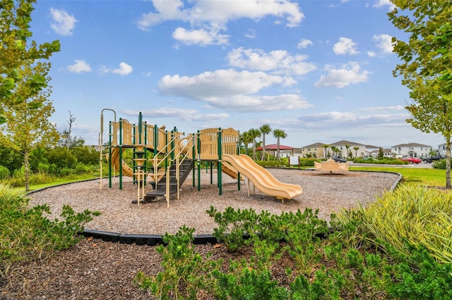 view of jungle gym