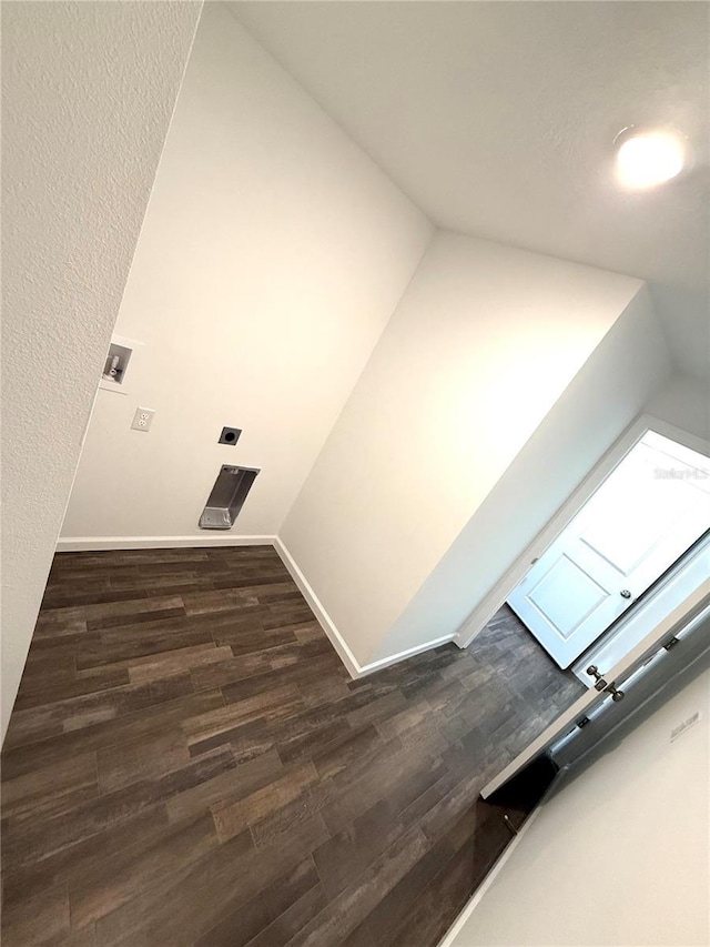 interior space with hardwood / wood-style floors