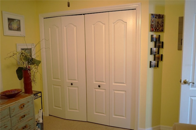 interior space with a closet