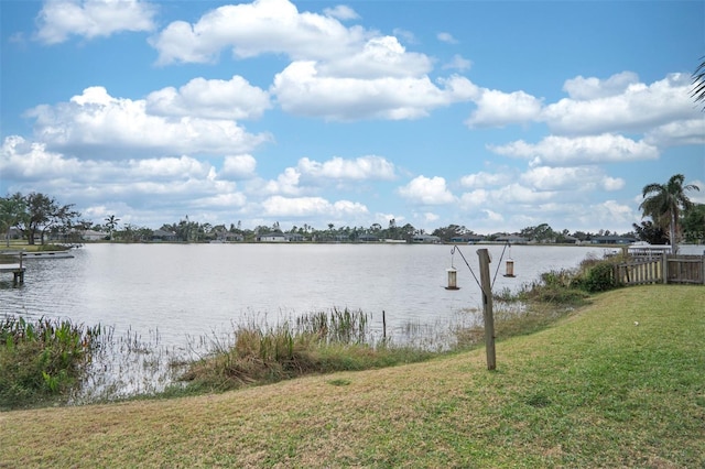 view of water feature