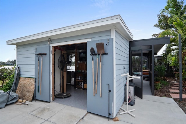 view of outbuilding