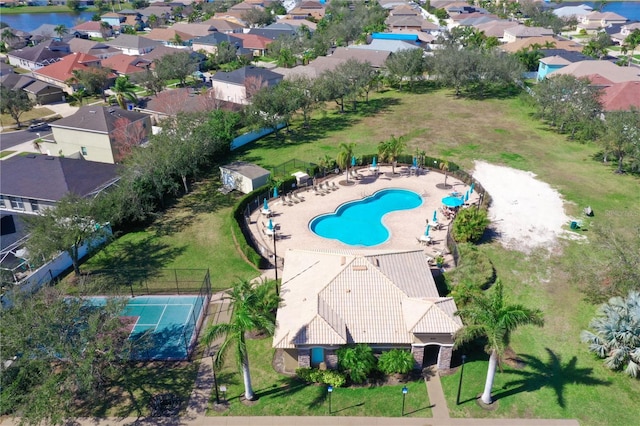 birds eye view of property