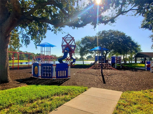 view of play area