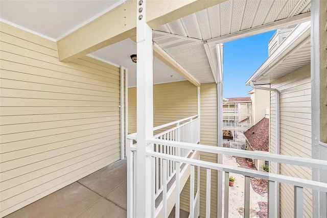 view of balcony