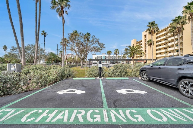 view of uncovered parking lot