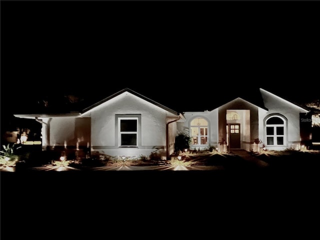 view of front of home with stucco siding