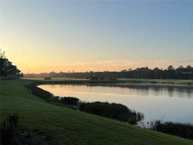 view of water feature