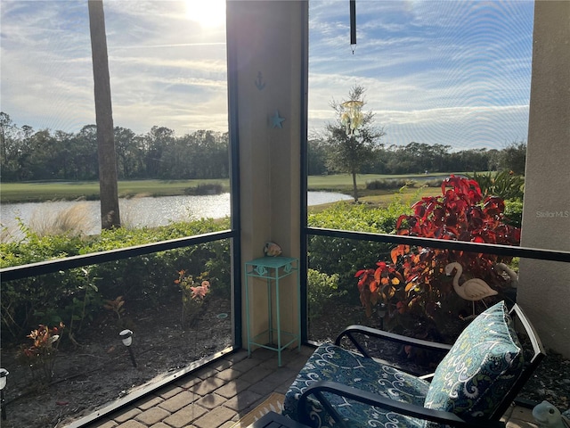 17520 Gawthrop Dr Unit 106, Lakewood Ranch, FL 34211 - exterior space featuring a wealth of natural light and a water view
