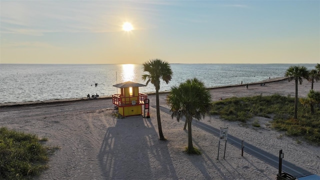 water view featuring a beach view