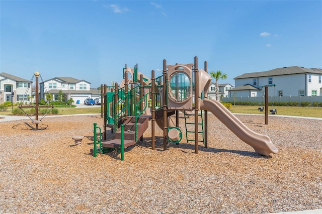 view of jungle gym