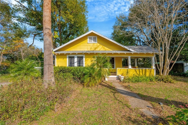 view of bungalow-style home